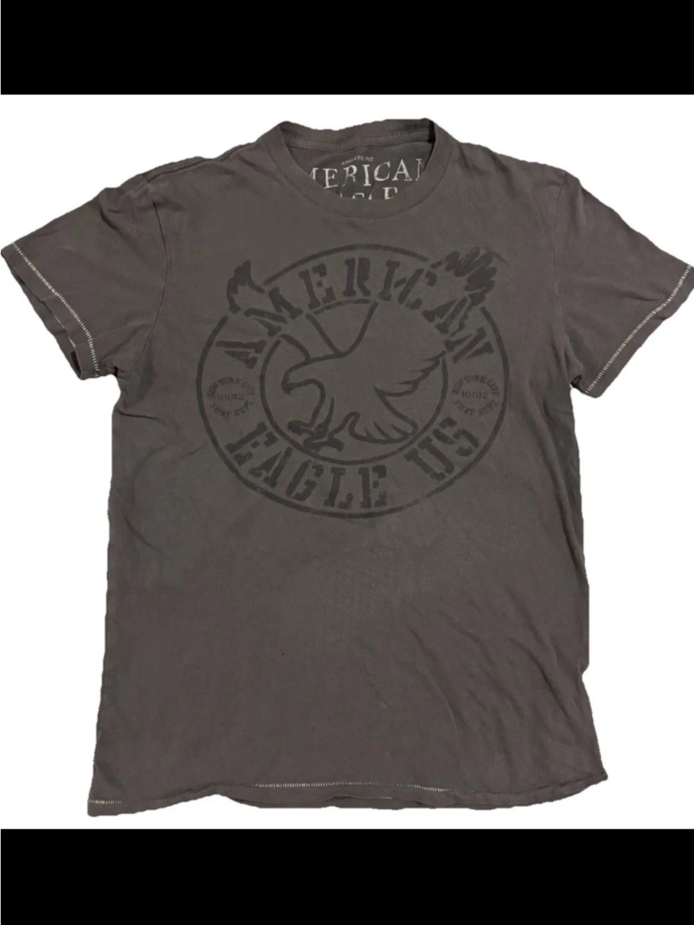 American Eagle Y2K VTG 2011 Spellout Logo Retro Tee Shirt S/S Mens SZ.XS AEO
